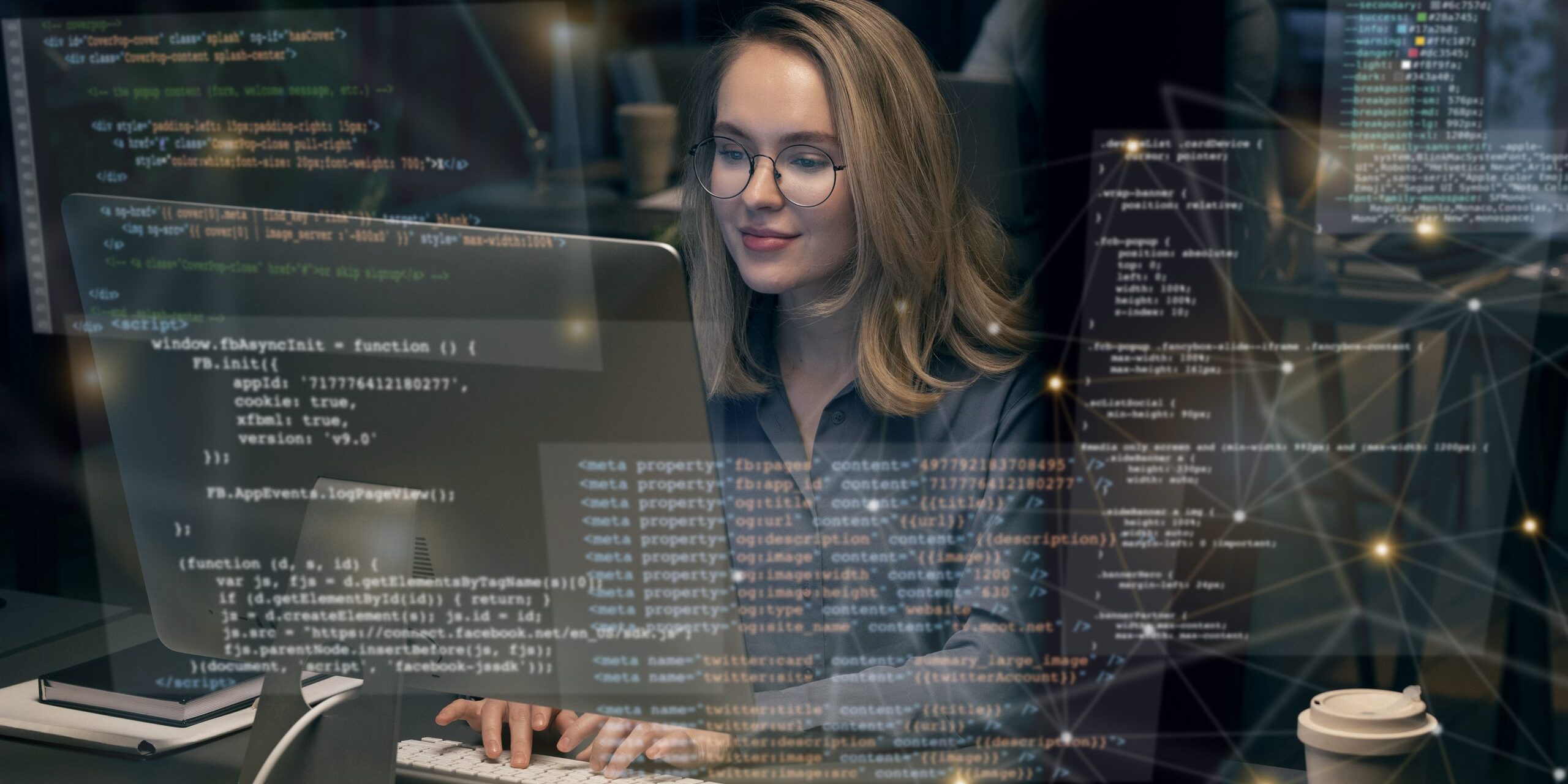html-css-collage-concept-with-person